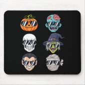 Koelste pomkin Halloween Skeleton Witch Vampire B Muismat (Voorkant)