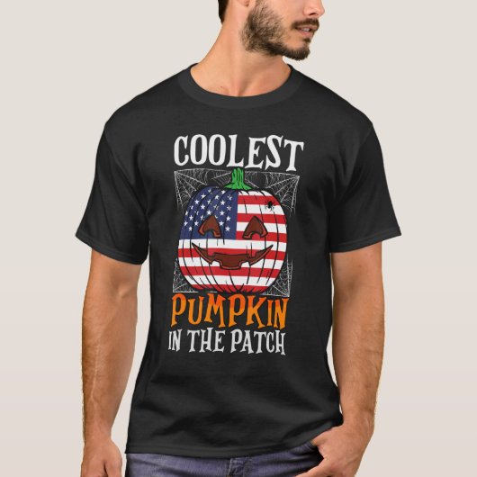 Koelste pompoen in de Amerikaanse vlag Ou2019 L T-shirt (Voorkant)