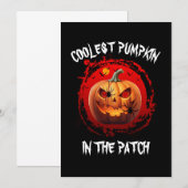 KOELSTE POMPOEN IN DE PATCH AANGEPAST KAART (Voorkant / Achterkant)