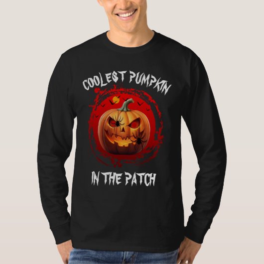 KOELSTE POMPOEN IN DE PATCH AANGEPAST T-SHIRT (Voorkant)