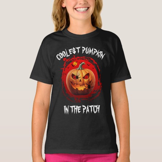 KOELSTE POMPOEN IN DE PATCH CUSTOM T-SHIRT (Voorkant)