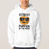 Koelste pompoen in de patch, Halloween Mannen Hoodie (Voorkant)