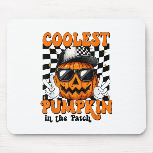 Koelste pompoen in de patch Halloween Shirt Boy K Muismat (Voorkant)