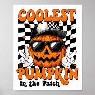 Koelste pompoen in de patch Halloween Shirt Boy K Poster