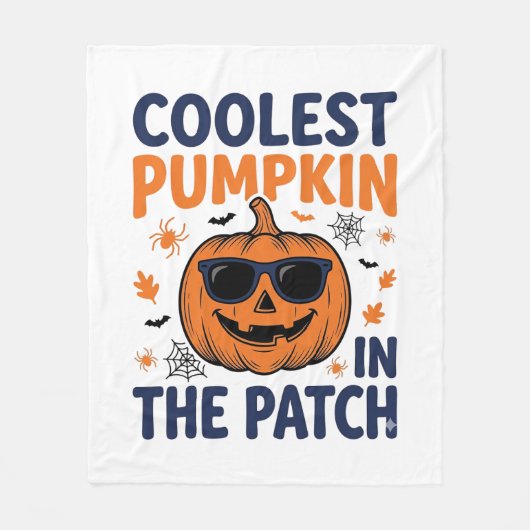 Koelste Pompoen in de Patch Halloween T-shirt_1 Fleece Deken (Voorkant)
