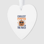 Koelste Pompoen in de Patch Halloween T-shirt_1 Ornament (voorkant)