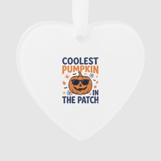 Koelste Pompoen in de Patch Halloween T-shirt_1 Ornament (voorkant)