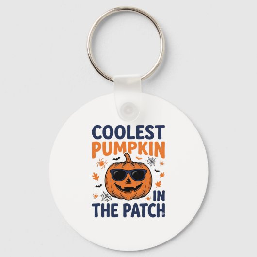 Koelste Pompoen in de Patch Halloween T-shirt_1 Sleutelhanger (Voorkant)