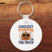 Koelste Pompoen in de Patch Halloween T-shirt_1 Sleutelhanger (Voorkant)
