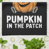 Koelste Pompoen In De Patch Halloween Theedoek (Gevouwen)
