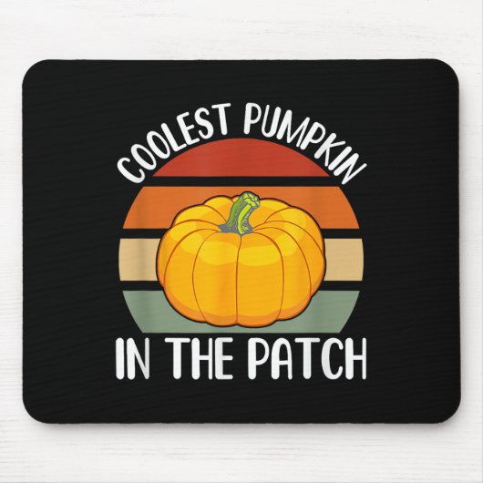 Koelste pompoen in de patch Halloween voor mannen Muismat (Voorkant)