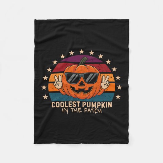 Koelste pompoen in de patch Kinder Boys Peuter Hal Fleece Deken (Voorkant)