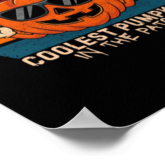 Koelste pompoen in de patch Kinder Boys Peuter Hal Poster (Hoek)