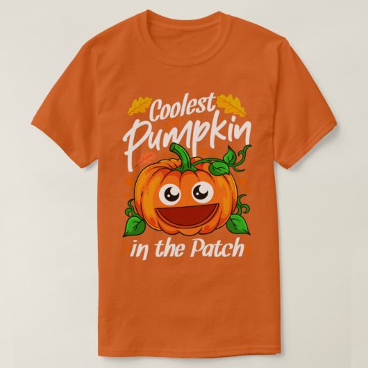 Koelste pompoen in de pleister-halloween5 t-shirt (Design voorkant)