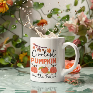 koelste pompoen in de pleister koffiemok