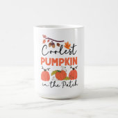 koelste pompoen in de pleister koffiemok (Center)