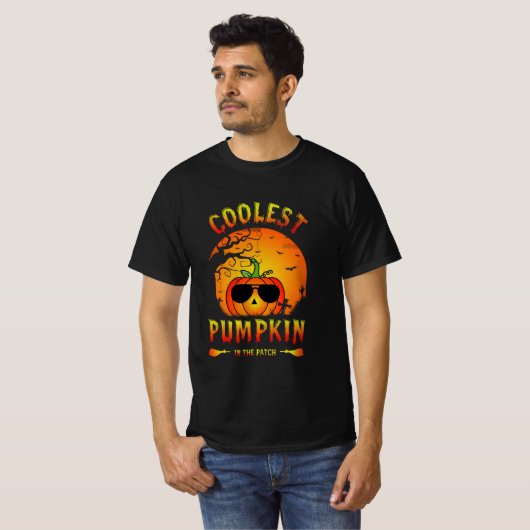 koelste pompoen in de pleister t-shirt (Voorkant volledig)