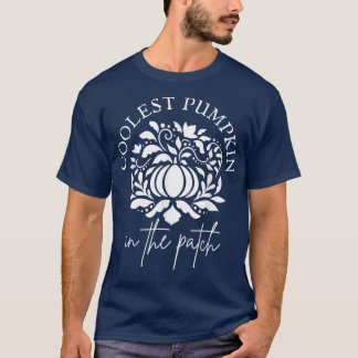 Koelste pompoen in de Trick or treat van de pleist T-shirt