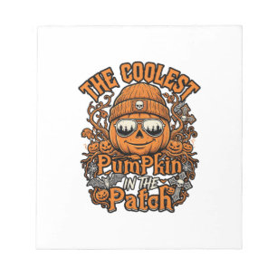 Koelste Pompoenveld Halloween Beanie Zonnebril Notitieblok