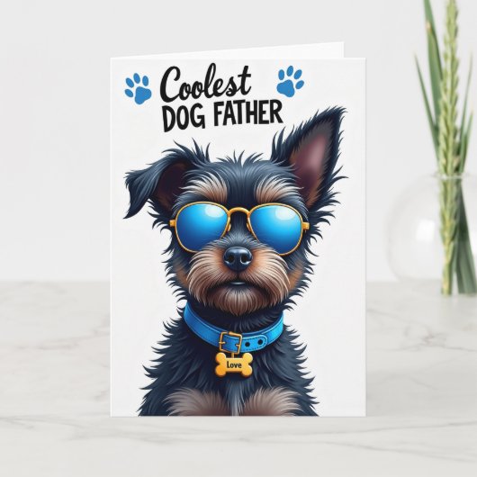 Koelste Pup Vaderdag Kaart (Voorkant)