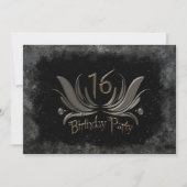 Koelste uitnodiging van de 16e verjaardag - Grunge (Voorkant)