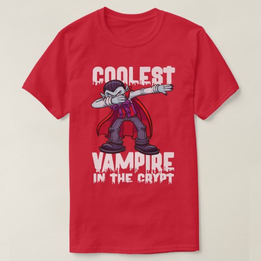 koelste vampier in de crypt vampir halloween vam t-shirt (Design voorkant)