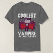 koelste vampier in de crypt vampir halloween vam t-shirt (Design voorkant)