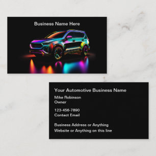 Koelste Visitekaartjes Stijl voor Automotive Diens