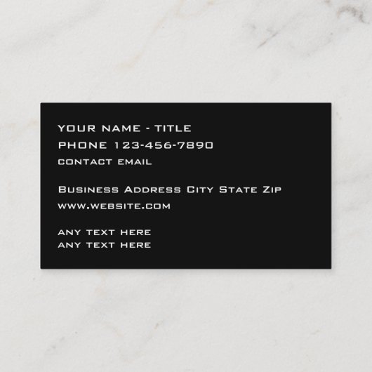 Koelste Visitekaartjes voor autotechnologie (Achterkant)