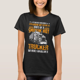 Koelste vrachtwagenchauffeur Bouwvoertuig T-shirt