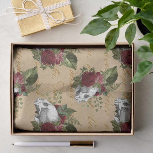 Koelsteampunk en bloemen tissuepapier (Geschenk)