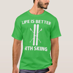 Koelsteen voor mannen skiën skier-snowboardwint t-shirt