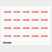 Koelstempel Ronde Sticker (Vel)