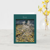 koelstoel nodigt wenskaart uit kaart (Gele Bloem)