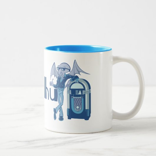 Koelthulhu ( Cool Cthulhu ) Tweekleurige Koffiemok (Rechts)