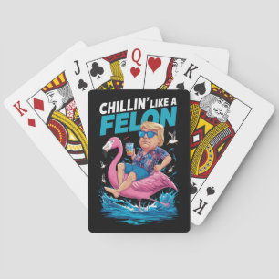 Koeltjes Als Een Misdadiger Trump Voor President 2 Pokerkaarten
