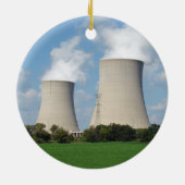 Koeltorens voor Plant van kernenergie Keramisch Ornament (Achterkant)