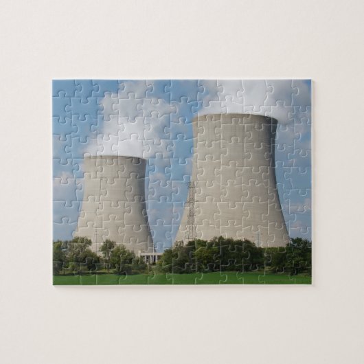 Koeltorens voor Plant van kernenergie Legpuzzel (Horizontaal)