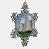 Koeltorens voor Plant van kernenergie Tin Sneeuwvlok Ornament (Links)