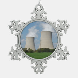 Koeltorens voor Plant van kernenergie Tin Sneeuwvlok Ornament