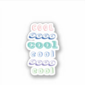 Koeltypografie voor trendy-sticker sticker (Voorkant)