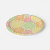 Koelveestapel zomervakantieproducten papieren bordje (Gekanteld)