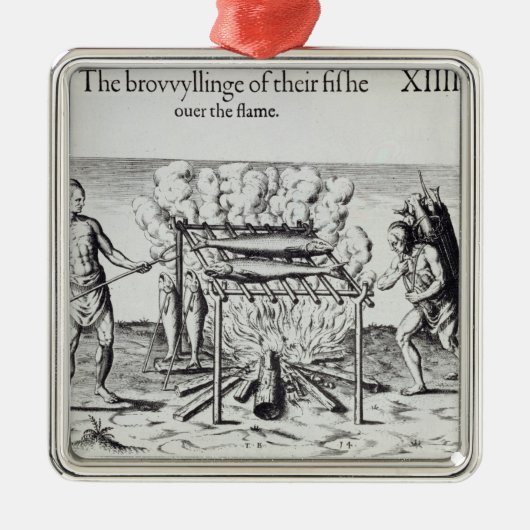 Koelvis Metalen Ornament (Voorkant)