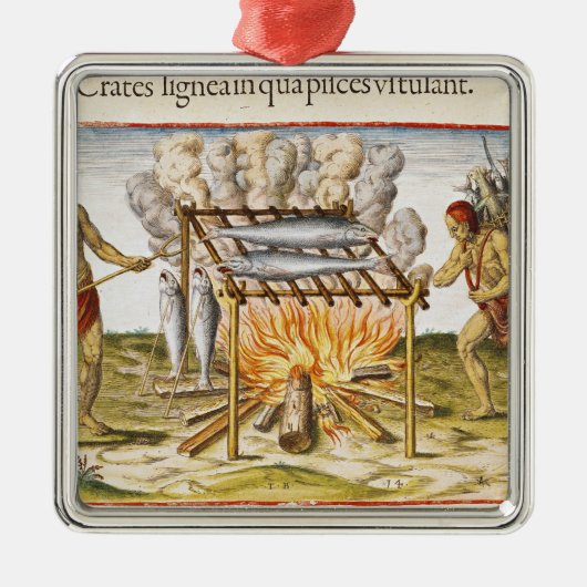 Koelvis Metalen Ornament (Voorkant)