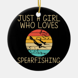 Koelvisserij op Kinder zeeduiken voor meisjes Keramisch Ornament