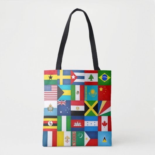 Koelvlaggen van de Mode in de wereld Tote Bag (Voorkant)