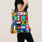 Koelvlaggen van de Mode in de wereld Tote Bag (Dichtbij)
