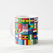 Koelvlaggen van de wereld koffiemok (Voorkant links)