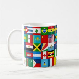 Koelvlaggen van de wereld koffiemok