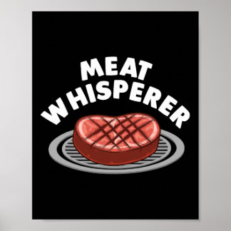 Koelvleeskuikens voor mannen Vleeschef griller B Poster